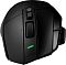 Фото-6 Мышь Logitech G502 X Plus, вид сверху справа. Видны колесо прокрутки, верхняя кнопка с маркировкой G9, зелёный индикатор на центральной полосе и выступающие боковые элементы с правой стороны; фото дополняет страницу товара дополнительным ракурсом верхней панели.