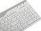 Фото-13 Клавиатура A4Tech Fstyler FB2535C Icy White, крупный план правой части: цифровой блок, стрелки и клавиши Enter, надпись FSTYLER и три индикатора в верхней зоне; фото показывает раскладку numpad и элементы индикации.