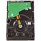 Фото-4 Жёсткий диск Seagate Exos 7E10 ST4000NM001B, вид снизу: зелёная плата, оранжевый шлейф и чёрное основание корпуса; показывает расположение электроники и разъёмной части для проверки совместимости на странице товара.