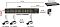 Фото-4 Osnovo Midspan-16/250RGM, схема подключения: питание AC 100–240 V, коммутатор и ПК подключаются кабелями Cat 5e, до 16 PoE‑камер подключены к портам инжектора; изображение показывает контекст использования в системе видеонаблюдения.