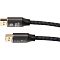 Фото-4 Видеокабель Telecom TCG750 DisplayPort &mdash; DisplayPort, крупный план коннекторов; два штекера DisplayPort в тёмно‑серых металлических корпусах, на одном маркировка DP 8K UHD, кабель в чёрной плетёной оплётке; фото разъёмов для страницы кабеля и проверки исполнения коннекторов.