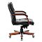 Фото-3 Кресло для руководителей БЮРОКРАТ T-9927WALNUT-LOW Чёрный, кожа, T-9927WALNUT-LOW/BL