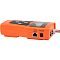 Фото-6 Кабельный тестер Lanmaster LAN-PRO-L/TPK-N, боковая панель: порт RJ45 Scan и разъём питания POWER, на торце видны дополнительные интерфейсы и коаксиальный коннектор &mdash; фото важно для понимания схемы подключения при проверке кабеля.