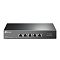 Фото-2 Коммутатор TP-Link TL-SX105, фронтальный вид. На фото 5 портов RJ-45 с нумерацией 1&ndash;5, маркировка модели слева, индикатор Power и цветовая легенда скоростей справа на тёмно-серой панели. Изображение показывает расположение портов и индикации на странице товара.