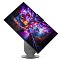 Фото-3 Моноблок Lenovo Yoga AIO 27IAH10 27, экран в повёрнутом наклонном положении. На фото тонкий чёрный дисплейный модуль, верхний выступ камеры, серый блок стойки YOGA и круглое основание. Изображение показывает диапазон поворота и наклона экрана на странице товара.