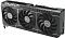 Фото-3 Видеокарта ASUS AMD Radeon RX 9070 Prime OC, диагональный фронтальный ракурс с противоположной стороны. Показаны три вентилятора, округлённый торец радиатора и матовый чёрный кожух с логотипами PRIME. Этот вид помогает оценить толщину и форму лицевой панели.