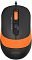 Фото-1 Мышь A4Tech Fstyler FM10S Проводная чёрно-оранжевый, FM10S USB ORANGE