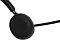 Фото-9 Наушники Jabra Evolve2 65, крупный план амбушюра изнутри: чёрная круглая подушка с перфорированной центральной вставкой и частью микрофонной штанги сбоку; фото показывает материал и форму амбушюра для страницы товара.
