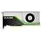 Фото-4 Видеокарта PNY NVIDIA Quadro RTX 6000 VCQRTX6000-SB, вид сбоку; показаны длинный кожух, круглый турбинный вентилятор и надписи QUADRO и RTX 6000; чёрно-серебристая карта на светлом фоне, изображение важно для карточки товара, потому что показывает профиль устройства.