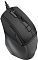 Фото-6 Проводная мышь A4Tech Fstyler FM45S Air USB Stone Grey, вид сверху под углом в тёмно-сером цвете; видны колесо прокрутки, центральная кнопка, две боковые кнопки и матовая фактура корпуса. Полезно для страницы товара, потому что показывает верхнюю панель и боковое управление в одном ракурсе.
