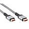 Фото-3 Видеокабель iOpen HDMI M&ndash;HDMI M ACG859A 5 м, два HDMI-штекера крупным планом; на одном корпусе видны надписи iOpen и 8K, у разъёмов красные внутренние вставки и чёрные разгрузки натяжения, для страницы товара с деталями коннекторов.