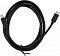 Фото-4 USB-кабель Kingprice KP-USBCC-3A USB Type-C &mdash; USB Type-C 1.5 м, общий вид кабеля в кольце, показаны чёрный провод, стяжка и два штекера USB Type-C на концах, для страницы товара как изображение полной длины кабеля и конфигурации коннекторов.