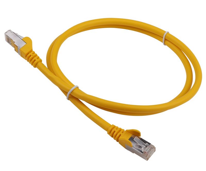 Фото Патч-корд LANMASTER S/FTP кат. 6a жёлтый 3 м, LAN-PC45/S6A-3.0-YL