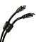 Фото-2 Видеокабель Telecom TCG200F HDMI male to HDMI male 10 м, крупный план двух HDMI-разъёмов: прямые штекеры с чёрными корпусами и ферритовыми фильтрами возле коннекторов. Фото важно для проверки формы коннекторов и конструкции концов кабеля.