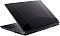 Фото-5 Ноутбук Acer Aspire 7 A715-59G-769T, ракурс сзади справа под углом: приоткрытая крышка, видны решётки вентиляции и разъёмы вдоль задней/боковой части; корпус чёрный. Для страницы товара &mdash; показывает охлаждение и расположение портов.