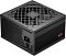 Фото-1 Блок питания PCCooler KN850 850 Вт, вид спереди и сбоку: чёрный корпус, перфорированный торец с сетевым разъёмом IEC и выключателем, сверху ромбовидная решётка вентилятора, на боковой панели оранжевый логотип; фото на белом фоне для карточки товара и идентификации модели.