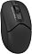 Фото-8 Беспроводная мышь A4Tech Fstyler FB12S USB Black, верхний ракурс крупным планом. Видны колесо прокрутки, центральная глянцевая дорожка и надпись Fstyler на левой части верхней панели. Изображение важно для страницы товара, потому что акцентирует органы управления и фактуру поверхности.