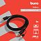 Фото-2 Видеокабель Buro HDMI&ndash;DisplayPort с USB Type-A, 3 м, изображение на карточке товара; кабель уложен кольцом, рядом видны DisplayPort, HDMI и USB-A, на макете указано дополнительное питание по USB-A; фото важно для страницы, потому что показывает направление подключения и третий разъём питания.
