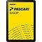 Фото-1 SSD Phison Pascari SA53P S1201Y03480GP02512G00, фронтальный вид 2.5 SATA 480 GB; показана жёлтая лицевая этикетка с синей маркировкой PASCARI SA53P и чёрная рамка корпуса. Полезно для страницы, потому что позволяет быстро распознать модель и форм-фактор.