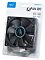 Фото-2 Корпусный вентилятор Deepcool XFAN120 120 мм в блистерной упаковке; вентилятор виден через прозрачный пластик, сбоку уложен кабель с цветными жилами и разъёмом, на вкладыше маркировка XFAN 120; фото важно для понимания комплекта и типа подключения на странице вентилятора.