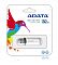 Фото-2 USB‑накопитель ADATA Classic C906 32GB (AC906) &mdash; фото упаковки: блистер с логотипом ADATA, надписью &laquo;USB FLASH DRIVE CLASSIC C906&raquo; и обозначением &laquo;32GB&raquo;, внутри видна белая флешка; важно для страницы, чтобы идентифицировать модель по розничной упаковке.