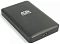 Фото-2 Внешний корпус для HDD/SSD 2.5" AgeStar 31UBC/31UBCP3, крупный план торца с разъёмом подключения, чёрный корпус со скруглёнными краями — чтобы понять тип и расположение порта на устройстве.