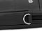 Фото-11 Сумка для ноутбука PC Pet PCP-15601BK, крупный план боковой части; чёрный текстиль, металлическое D-кольцо крепления ремня, шов и окантовка, молния основного отделения