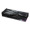 Фото-7 Видеокарта Gigabyte AORUS Radeon RX 9070 XT Elite, вид сбоку. На фото верхняя грань с надписью Radeon, подсвечиваемым логотипом AORUS и открытым 16-контактным разъёмом питания, цвет чёрный. Для страницы товара это показывает размещение питания и маркировки на боковой стороне карты.