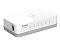 Фото-2 Коммутатор D-Link DES-1005C, фронтальный вид; на белом корпусе видны Ethernet-порты и индикаторы для подключения локальной сети.