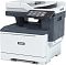 Фото-1 МФУ Xerox VersaLink C415, ракурс спереди справа: белый корпус с тёмно‑синим верхом, сверху автоподатчик, спереди цветной сенсорный экран на наклонной панели; показывает расположение экрана и верхнего узла подачи.