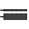 Фото-2 USB-хаб Exegate DUB-4C/3, боковой вид: на длинной стороне виден ряд портов USB-A, чёрный корпус; важно для понимания количества и расположения разъёмов.