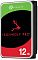 Фото-2 Жёсткий диск Seagate IronWolf Pro 12TB 3.5", вид спереди под углом справа на белом фоне: чёрный боковой корпус, серебристая рамка лицевой панели, фирменная этикетка серии и обозначение 12 TB; ракурс показывает толщину корпуса для страницы товара накопителя.
