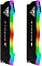 Фото-5 Комплект памяти Patriot Viper Xtreme 5 RGB PVXR548G80C38K, торцевой вид двух модулей. На фото модули стоят вертикально, видны торцы с надписью VIPER, чёрные боковины и многоцветная световая вставка по всей высоте кадра. Для страницы товара это показывает торцевую часть и высоту корпуса.