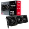 Фото-1 Видеокарта ASUS AMD Radeon RX 9070 PRIME OC 16GB, общий вид спереди с коробкой. На фото трёхвентиляторная чёрно-графитовая карта и фирменная упаковка PRIME; изображение помогает связать внешний вид устройства с моделью на странице.