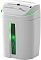Фото-1 Уничтожитель бумаги Kobra S6 Hybrid E/S-99.952, общий вид спереди справа; белый корпус с зелёной подсветкой окна корзины, сверху приёмная щель и решётка вентиляции