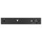 Фото-2 Коммутатор D-Link DGS-1210-10 F1A, вид сзади. На фото показаны разъём питания AC справа, винт заземления по центру и отверстие замка слева. Чёрная задняя панель демонстрирует элементы подключения питания, что важно для страницы товара и монтажа.