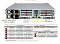 Фото-5 Система хранения Supermicro StorageSuperServer 521E‑E1CR24H, задняя панель (иллюстрация): два резервируемых блока питания, USB и VGA, выделенный порт управления (IPMI), последовательный порт и RJ‑45, а также слоты расширения; серый корпус на белом фоне, показывает разъёмы для подключения в стойке.