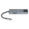 Фото-2 Док-станция Digma DS-945, вид со стороны слотов: слоты SD и TF/microSD на боковой панели, серебристый корпус; важно для понимания поддержки карт памяти.