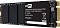 Фото-3 SSD PC Pet Series 1 PCPS002T1 2TB M.2 2280 SATA III, крупный план лицевой стороны; микросхемы памяти и черная наклейка с маркировкой, изображение показывает конструкцию модуля.