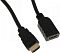 Фото-4 Видеокабель Buro HDMI M&ndash;HDMI F, крупный план разъёмов; показаны штекер HDMI и гнездо HDMI в чёрных литых корпусах, видна металлическая контактная часть штекера; фото помогает рассмотреть тип соединения удлинителя на странице товара.