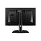Фото-4 Игровой монитор MSI MPG 271QRX QD‑OLED, вид сзади: матовая задняя панель с графикой дракона, перфорация вентиляции по верхнему краю, световая вставка с логотипом MSI, стойка с вырезом для кабелей и широкое основание &mdash; важно для понимания конструкции и размещения кабелей.