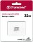 Фото-2 Карта памяти microSD Transcend 300S TS32GUSD300S — фото лицевой стороны упаковки-блистера; красно-белая подложка, microSD в прозрачном окне, указан объём «32GB» и «A1». На странице товара это помогает сверить обозначения на упаковке с характеристиками.