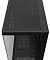 Фото-5 Корпус Deepcool CG580 Midi Tower, чёрный, вид сверху справа на странице товара: верхняя перфорированная панель, рядом расположены кнопки Power и Reset, индикатор HDD, порт USB Type-A и разъём USB Type-C; помогает оценить доступ к верхним разъёмам и вентиляции.