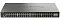 Фото-1 Коммутатор D-Link DGS-1210-52X/ME, фронтальный вид; длинный чёрный стоечный корпус, слева консольный порт RJ45, 48 RJ45-портов в два ряда и 4 uplink-порта справа; на странице товара показывает высокую плотность портов и структуру панели.
