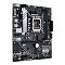 Фото-2 Материнская плата ASUS PRIME H610M-A D4-CSM, вид платы спереди; сокет LGA1700, два слота памяти, серебристые радиаторы и разъёмы расширения на чёрном текстолите; изображение показывает компоновку элементов для страницы материнской платы.