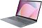 Фото-3 Ноутбук Lenovo IdeaPad Slim 3 15AMN8 82XQ01DNSA, вид спереди справа под углом; видны клавиатура с цифровым блоком, крупный тачпад, правые боковые разъёмы и логотип Lenovo на корпусе. Фото для страницы товара, показывает рабочую поверхность и правую грань устройства.