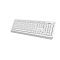 Фото-5 Клавиатура A4Tech FG1010 White — диагональный ракурс: белый корпус с закруглёнными краями и цифровым блоком; фото показывает внешний вид клавиатуры с другого угла для карточки товара.
