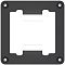 Фото-6 Монтажная пластина (backplate) ID-Cooling DK-19 PWM, вид сверху: квадратная чёрная рамка с четырьмя металлическими втулками по углам; фото важно для понимания комплектации и установки кулера.