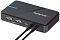 Фото-2 Карта видеозахвата AVerMedia Live Gamer Extreme 3, вид спереди под углом с подключёнными кабелями; видны порты HDMI IN, HDMI OUT и USB, а также чёрный корпус с синей световой полосой. Фото помогает понять расположение основных интерфейсов на странице товара.