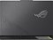 Фото-8 Игровой ноутбук ASUS ROG Strix G16 G614PP-WH94, крышка сверху в закрытом состоянии. На фото видны тёмно-серая поверхность, крупный логотип ROG справа и диагональная текстовая графика Strix в левой нижней части. Изображение важно для карточки товара, чтобы показать оформление верхней крышки.